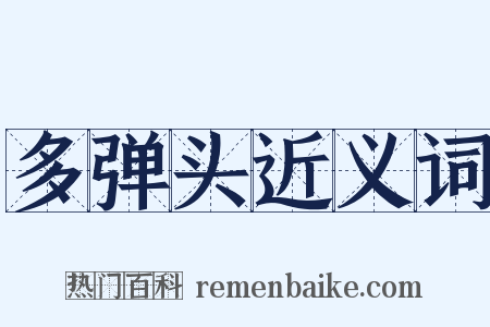 多弹头近义词是什么意思的图片